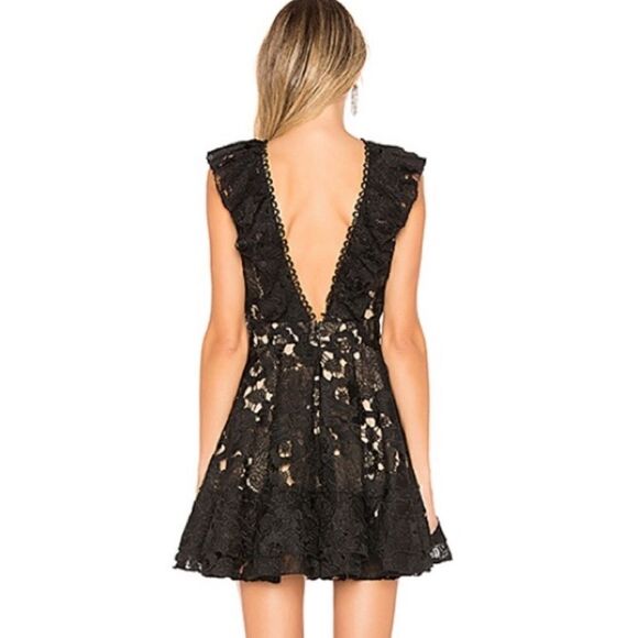 Michael Costello X Revolve Kandie Mini Lace Dress S - Picture 2 of 10